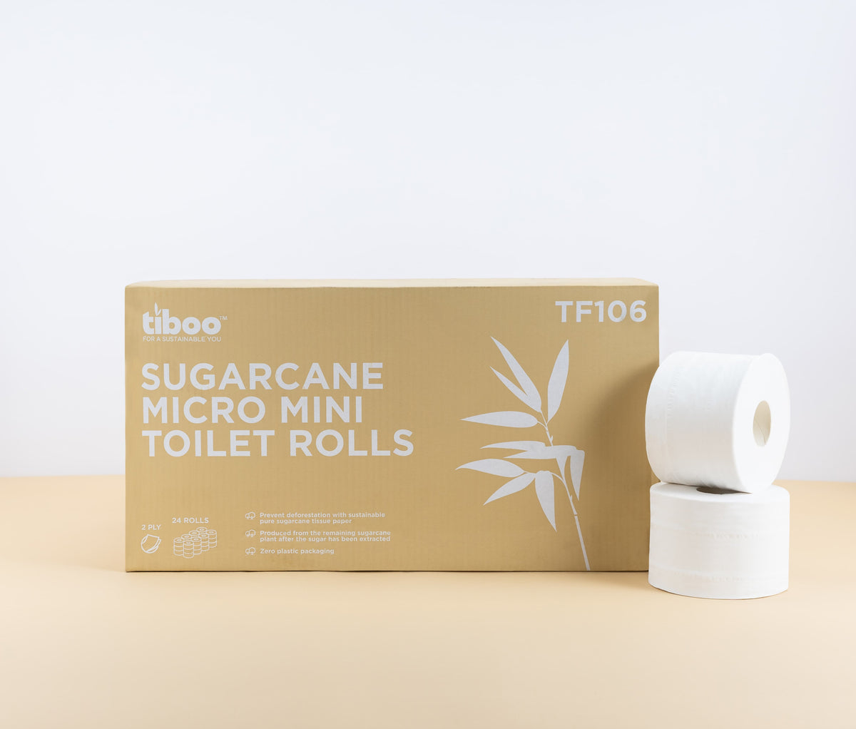 Sugarcane Micro Jumbo Toilet Rolls