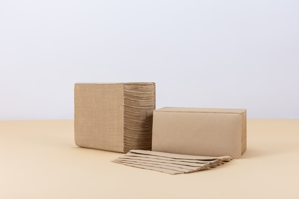 Kraft Dispenser Napkins 2Ply 21cm x 16cm 16x500