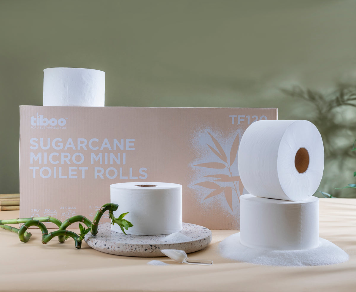 Sugarcane Micro Jumbo Toilet Rolls