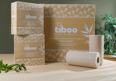 Bamboo Kitchen Roll for Cleaning Worktops, Tables and Appliances