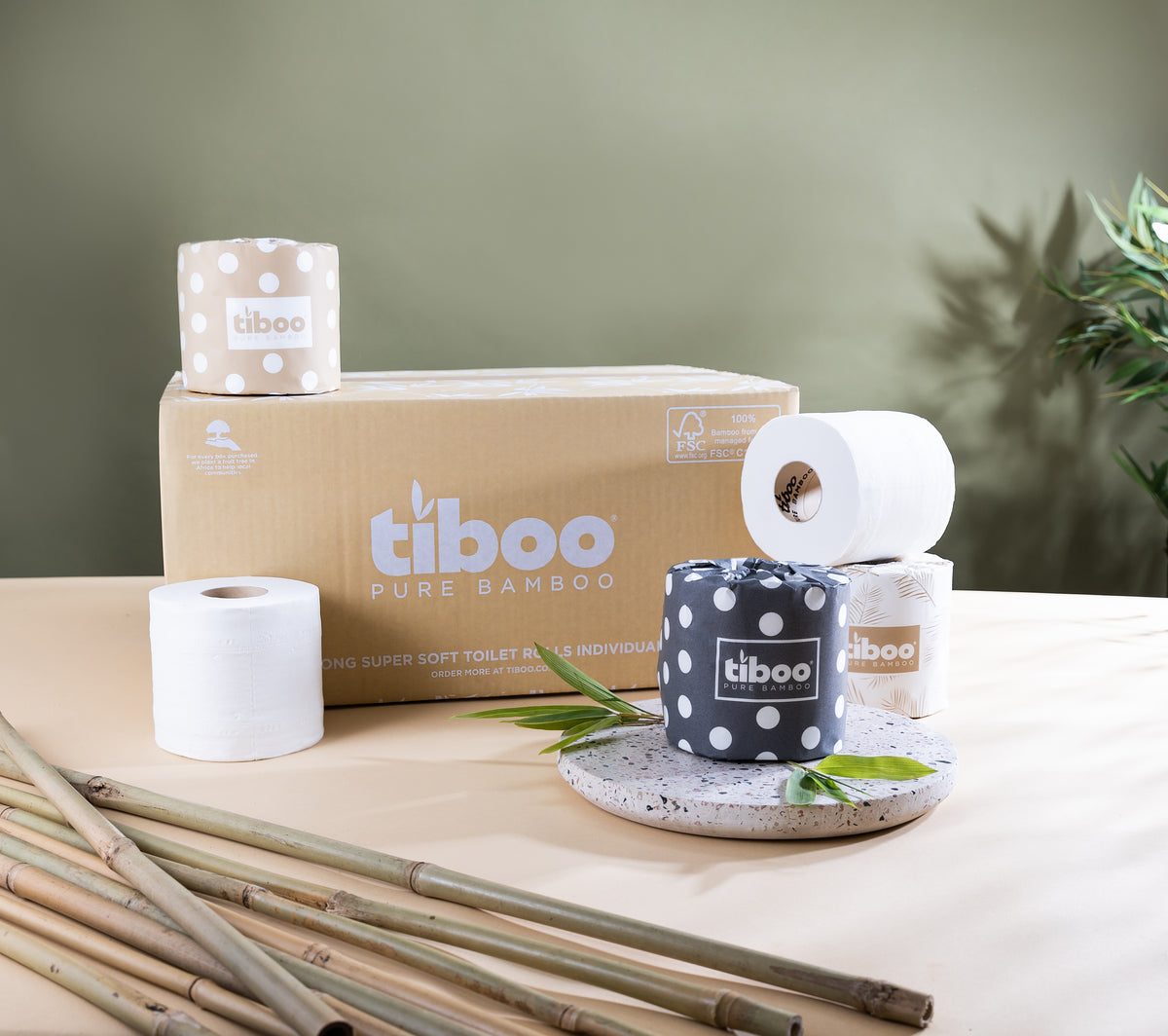 Luxury 3ply Bamboo Toilet Paper-Double Length Rolls