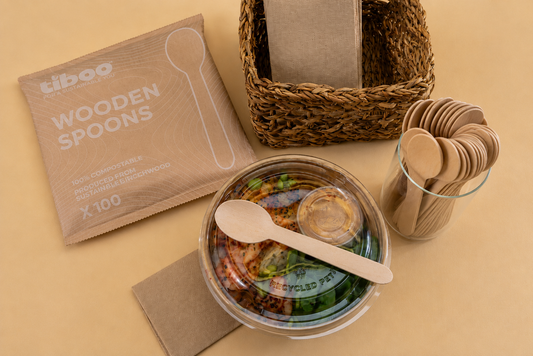 Compostable Wooden Spoons 10x100