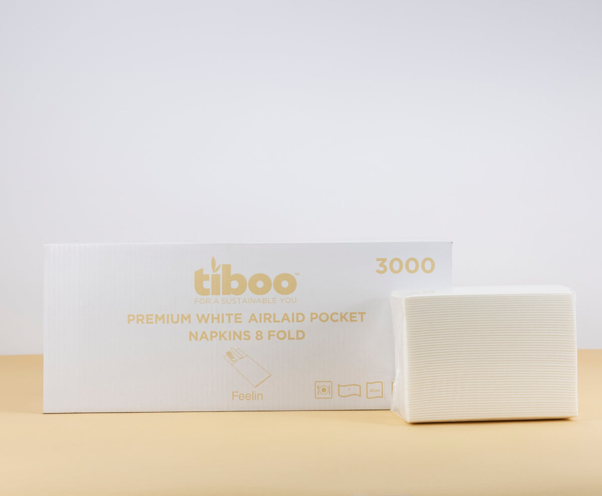Luxury White Pop-In Airlaid Napkins 10x50
