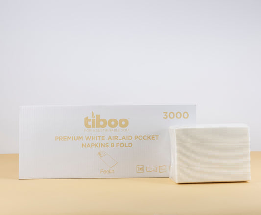 Luxury White Pop-In Airlaid Napkins 10x50