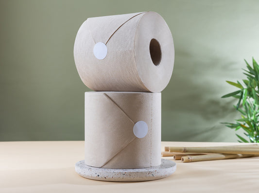 Unbleached Natural Monster Kitchen Rolls 8 Pack 2ply 150 Metres